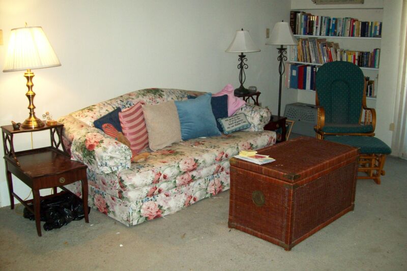 living room after